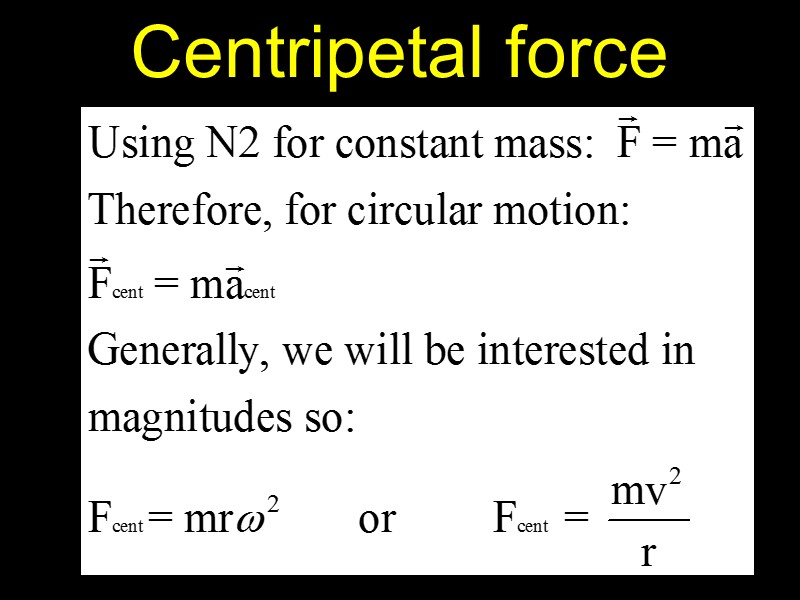 Centripetal force